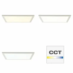 Panneau encastrable Brilliant Lanette LED Blanc, 1 lumière, Télécommandes, Changeur de couleurs