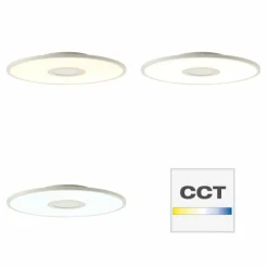 Panneau encastrable Brilliant Odella LED Blanc, 1 lumière, Télécommandes, Changeur de couleurs