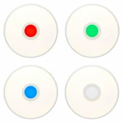 Panneau encastrable Brilliant Odella LED Blanc, 1 lumière, Télécommandes, Changeur de couleurs