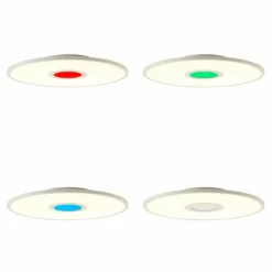 Panneau encastrable Brilliant Odella LED Blanc, 1 lumière, Télécommandes, Changeur de couleurs