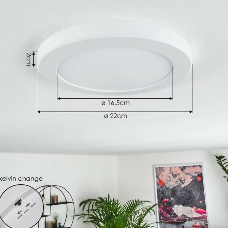 Panneau LED Canditas Blanc, 1 lumière