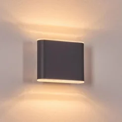 Paranhas Lampe murale d´extérieur, Luminaire de salle de bain, Luminaire Up & Down, Applique murale Anthracite, 1 lumière