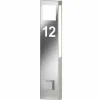 Paulo Numéro de maison lumineux, Eclairage de chemin Luminaires CMD Acier inoxydable, 1 lumière