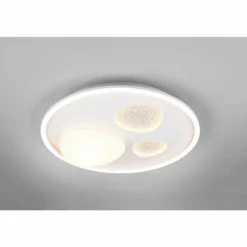 Pebble Plafonnier Luminaires Trio LED Blanc, 1 lumière, Télécommandes