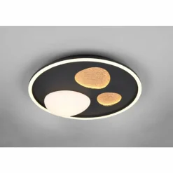 Pebble Plafonnier Luminaires Trio LED Noir, 1 lumière, Télécommandes