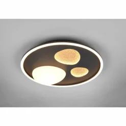 Pebble Plafonnier Luminaires Trio LED Noir, 1 lumière, Télécommandes