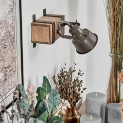 Pehefito Applique murale, Spot mural Gris, Écru, 1 lumière