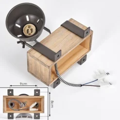 Pehefito Applique murale, Spot mural Gris, Écru, 1 lumière