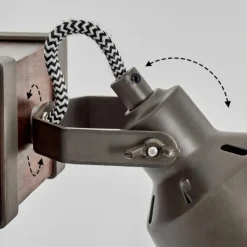 Pehefito Applique murale, Spot mural Brun foncé, 1 lumière