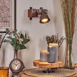 Pehefito Applique murale, Spot mural Brun foncé, 1 lumière