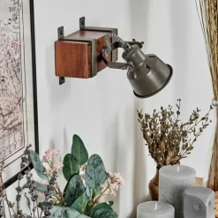 Pehefito Applique murale, Spot mural Brun foncé, 1 lumière