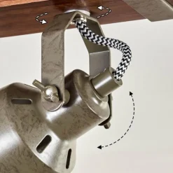 Pehefito Plafonnier Brun foncé, Gris, Vert, 3 lumières