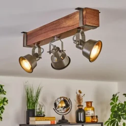 Pehefito Plafonnier Brun foncé, Gris, Vert, 3 lumières