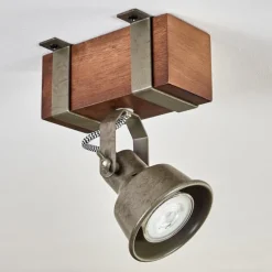 Pehefito Plafonnier Brun foncé, Gris, Vert, 1 lumière