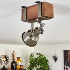 Pehefito Plafonnier Brun foncé, Gris, Vert, 1 lumière