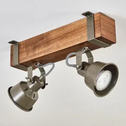 Pehefito Plafonnier Brun foncé, Gris, Vert, 2 lumières