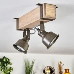 Pehefito Plafonnier Gris, Vert, Écru, 2 lumières