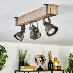 Pehefito Plafonnier Gris, Vert, Écru, 3 lumières