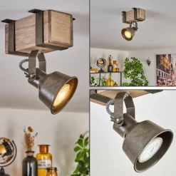 Pehefito Plafonnier Gris, Vert, Écru, 1 lumière