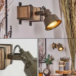 Pehefito Plafonnier Gris, Vert, Écru, 1 lumière