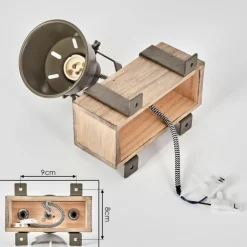 Pehefito Plafonnier Gris, Vert, Écru, 1 lumière