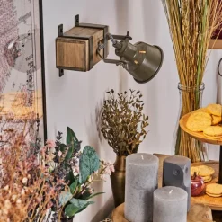 Pehefito Plafonnier Gris, Vert, Écru, 1 lumière