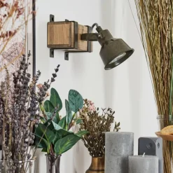 Pehefito Plafonnier Gris, Vert, Écru, 1 lumière