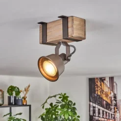 Pehefito Plafonnier, Spot de plafond Gris, Écru, 1 lumière