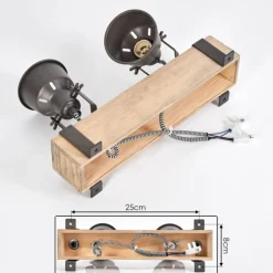 Pehefito Plafonnier, Spot de plafond Gris, Écru, 2 lumières