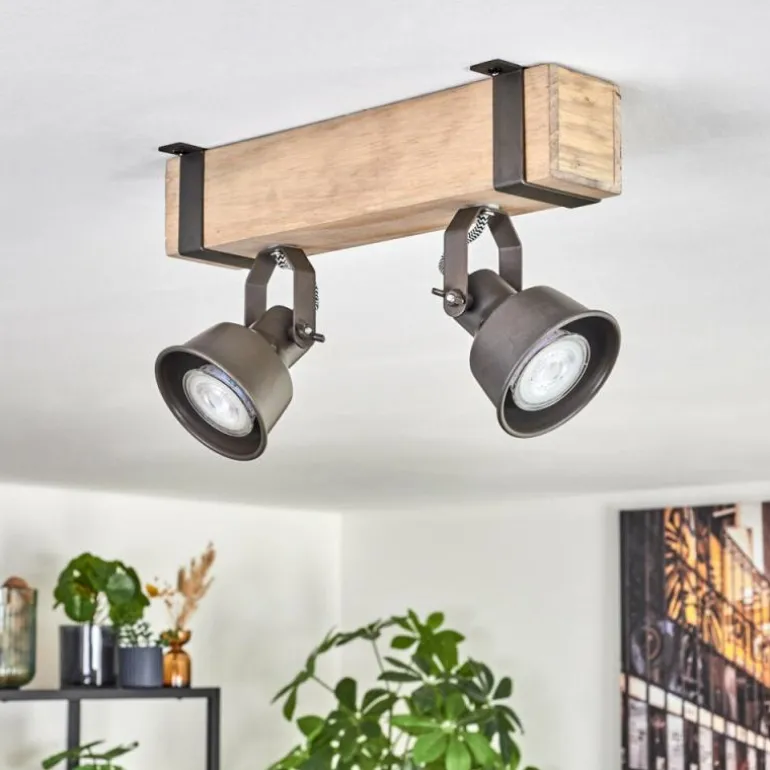 Pehefito Plafonnier, Spot de plafond Gris, Écru, 2 lumières