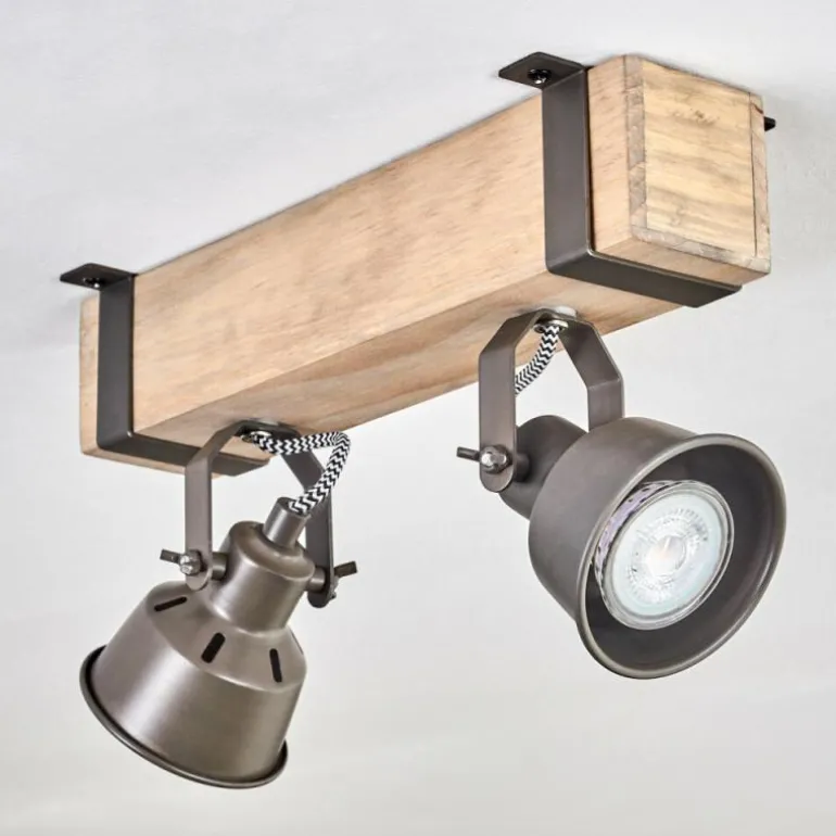 Pehefito Plafonnier, Spot de plafond Gris, Écru, 2 lumières