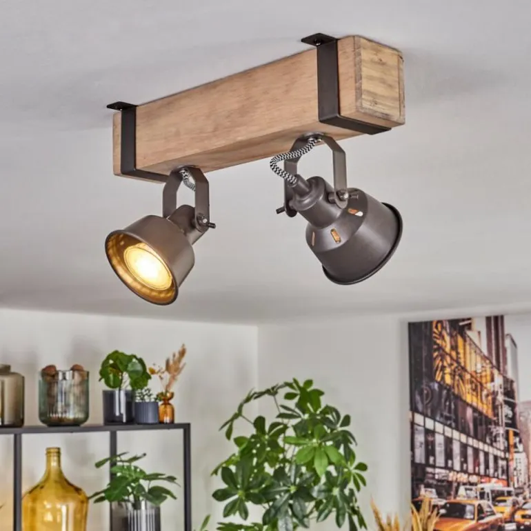 Pehefito Plafonnier, Spot de plafond Gris, Écru, 2 lumières