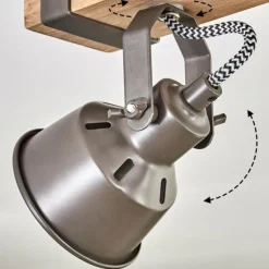 Pehefito Plafonnier, Spot de plafond Gris, Écru, 4 lumières