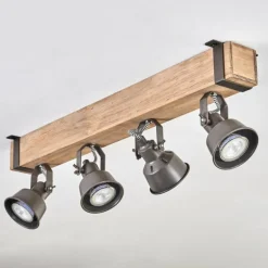 Pehefito Plafonnier, Spot de plafond Gris, Écru, 4 lumières