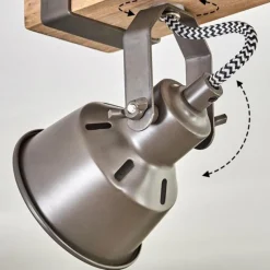 Pehefito Plafonnier, Spot de plafond Gris, Écru, 5 lumières