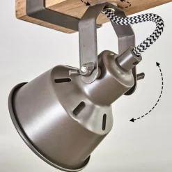 Pehefito Plafonnier, Spot de plafond Brun, Gris, 6 lumières