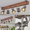 Pehefito Plafonnier, Spot de plafond Brun foncé, Gris, 5 lumières