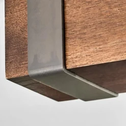 Pehefito Plafonnier, Spot de plafond Brun foncé, Gris, 5 lumières