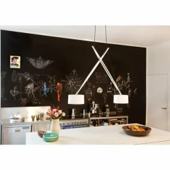 Pendelleuchte Suspension Luminaires Serien Lighting Chrome, 2 lumières