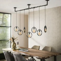 Pendelleuchte Suspension Anthracite, 7 lumières