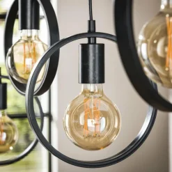 Pendelleuchte Suspension Anthracite, 7 lumières