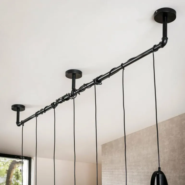 Pendelleuchte Suspension Anthracite, 7 lumières