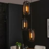 Pendelleuchte Suspension Anthracite, 3 lumières