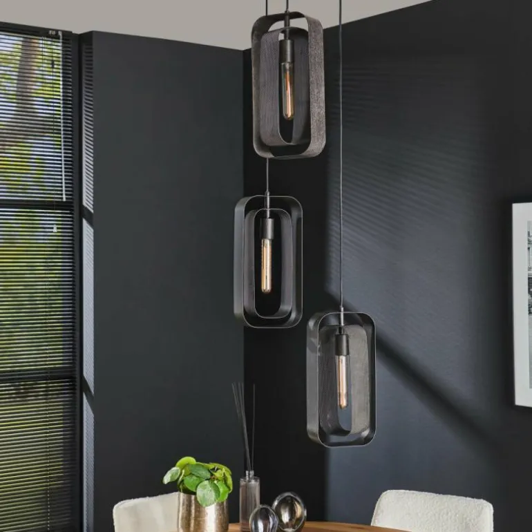 Pendelleuchte Suspension Anthracite, 3 lumières