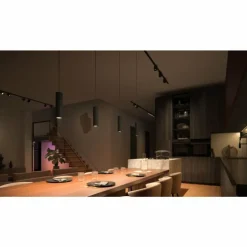 Pendule Philips Hue Perifo LED Noir, 1 lumière, Changeur de couleurs