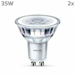 Philips Classic Lot de 2 LED GU10 3,5 watt 2700 kelvin 255 lumen