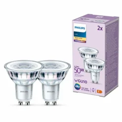 Philips Classic Lot de 2 LED GU10 4,6 watt 2700 kelvin 355 lumen