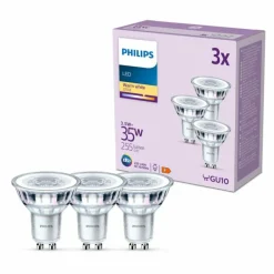Philips Classic Lot de 3 LED GU10 3,5 watt 2700 kelvin 255 lumen