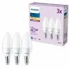 Philips Classic Lot de 3 LED E14 4,9 watt 2700 kelvin 470 lumen