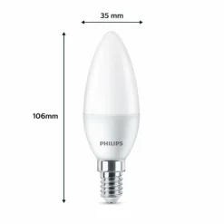 Philips Classic Lot de 3 LED E14 4,9 watt 2700 kelvin 470 lumen